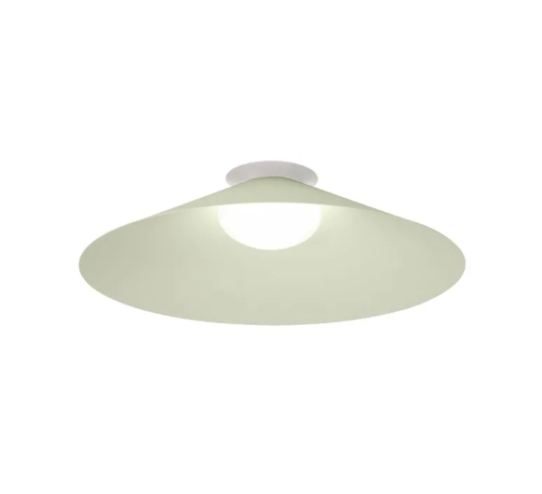 Plafonnier & Spot*Wever&Ducré Plafonnier, Clea 2.0, Feel Jade, 2700K, 615lm, L50cm, H13,8cm, P50cm - gris clair
