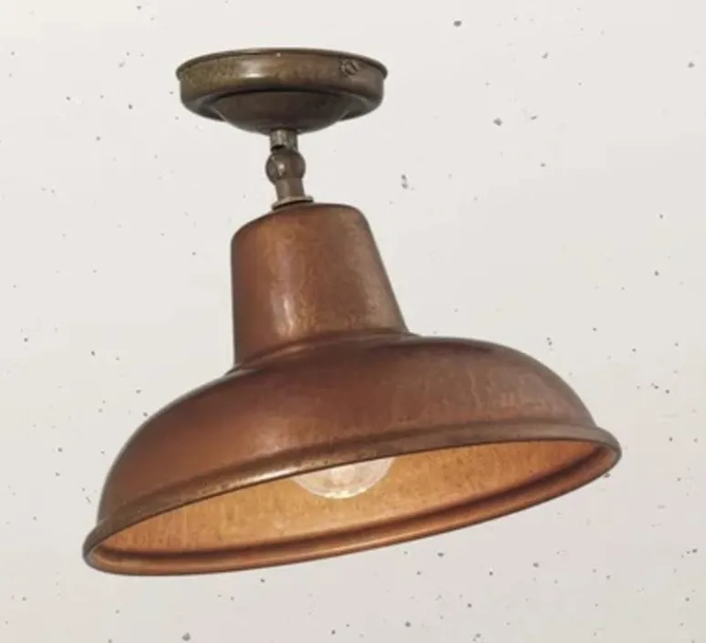 Plafonnier & Spot*Il Fanale Plafonnier, Contrada 243.02.OR, , Ø25,5cm, H14,5cm - cuivre