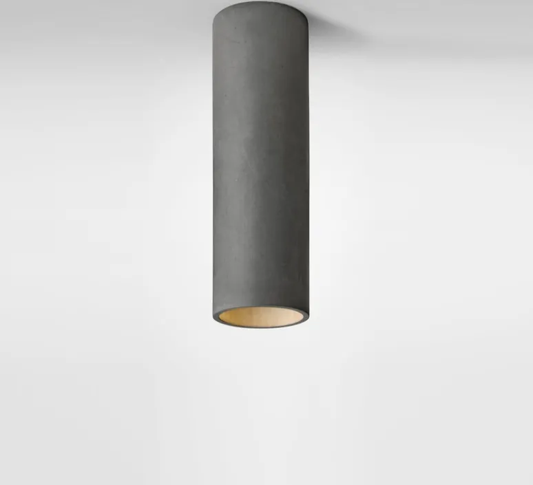 Plafonnier & Spot*Plato Design Plafonnier, Cromia M, , Ø6,5cm, H20cm - Gris foncé