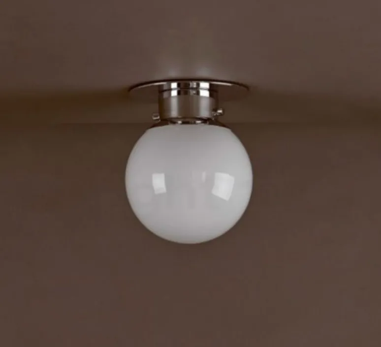 Plafonnier & Spot*Decor Walther Plafonnier de salle de bain, Globe 20, , Ø19cm, H25cm, IP44 - chrome