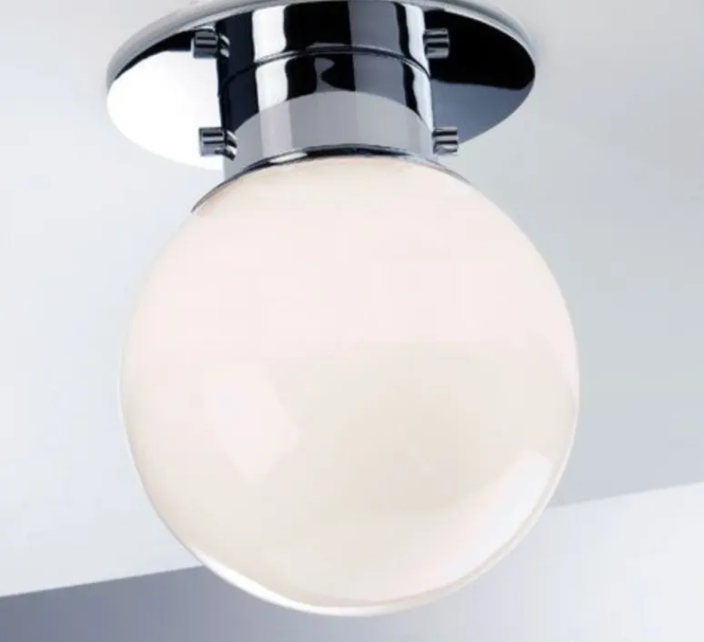 Plafonnier & Spot*Decor Walther Plafonnier de salle de bain, Globe 20, , Ø19cm, H25cm, IP44 - chrome