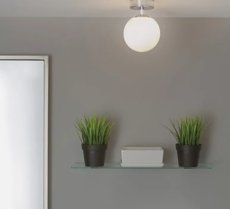 Plafonnier & Spot*Astro Plafonnier, Denver, , IP44, Ø12cm, H16cm - chrome poli