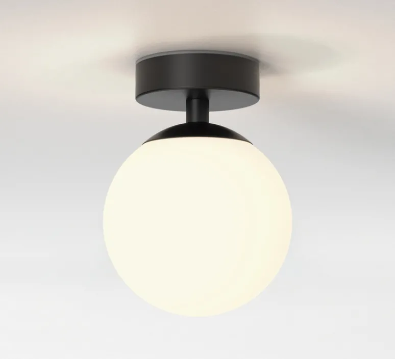 Plafonnier & Spot*Astro Plafonnier, Denver, , IP44, Ø12cm, H16cm - noir