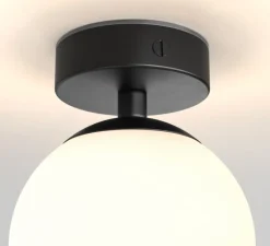 Plafonnier & Spot*Astro Plafonnier, Denver, , IP44, Ø12cm, H16cm - noir