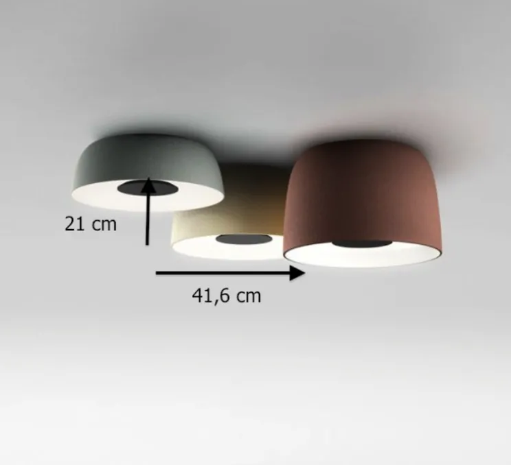 Plafonnier, Djembé 42.21, LED, dimmable, blanc, Ø41,6cm, H21cm - Marset