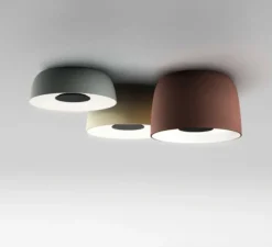 Plafonnier, Djembé C 42.28, LED, dimmable, rouge, Ø42cm, H28cm - Marset