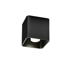 Plafonnier & Spot*Wever&Ducré Plafonnier, Docus 1.0 LED, , LED, 1800-2850K, 375 lm, Ø9cm, H9,2cm - noir mat