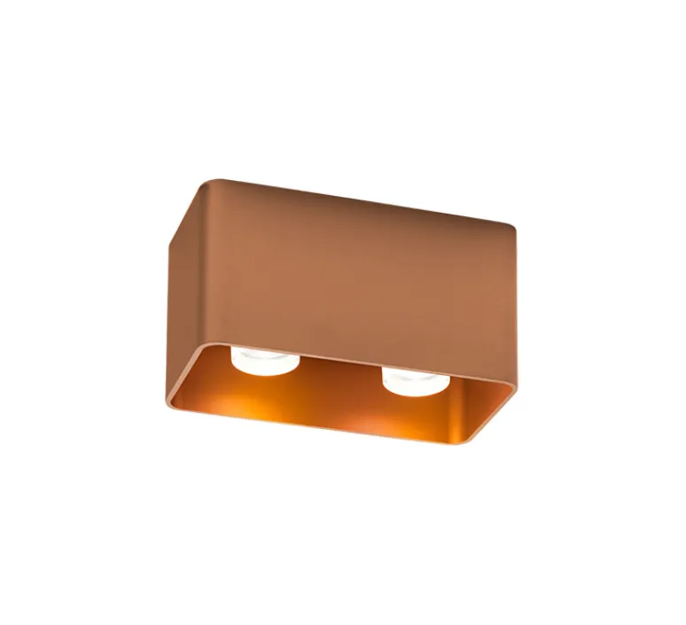 Plafonnier & Spot*Wever&Ducré Plafonnier, Docus 2.0 PAR16, , L17,4cm, H9cm - cuivre