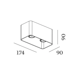 Plafonnier & Spot*Wever&Ducré Plafonnier, Docus 2.0 PAR16, , L17,4cm, H9cm - cuivre