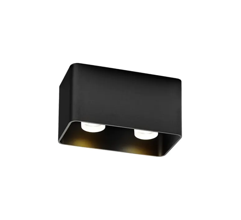 Plafonnier & Spot*Wever&Ducré Plafonnier, Docus 2.0 PAR16, , L17,4cm, H9cm - noir