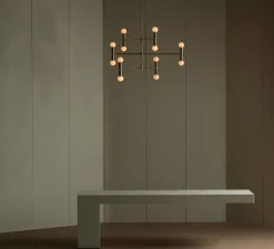 Plafonnier & Spot*Lambert&Fils Plafonnier, Dot 01, , Ø96,5cm, H93cm - laiton