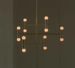 Plafonnier & Spot*Lambert&Fils Plafonnier, Dot 01, , Ø96,5cm, H93cm - laiton