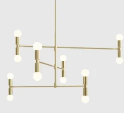 Plafonnier & Spot*Lambert&Fils Plafonnier, Dot 01, , Ø96,5cm, H93cm - laiton