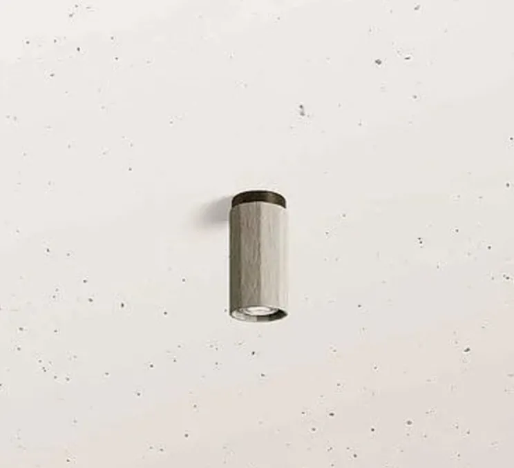 Plafonnier, Dune 299.05.OSC, laiton bruni et céramique, Ø8cm, H14,5cm-Il Fanale