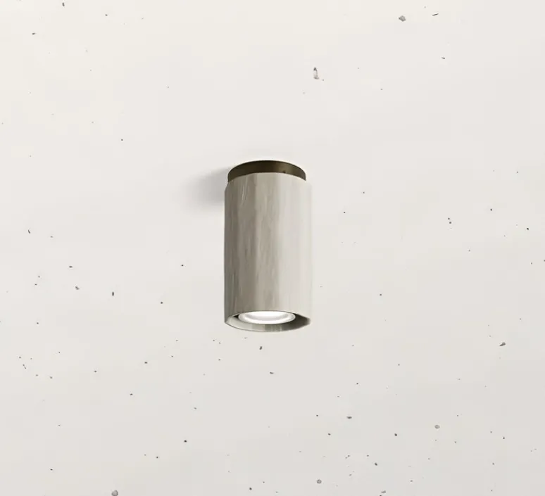 Plafonnier & Spot*Il Fanale Plafonnier, Dune 299.06.OSC, , Ø10cm, H16,5cm- laiton bruni et céramique