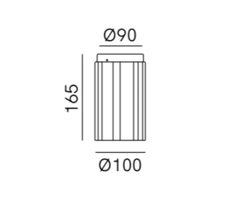 Plafonnier & Spot*Il Fanale Plafonnier, Dune 299.06.OSC, , Ø10cm, H16,5cm- laiton bruni et céramique