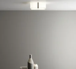 Plafonnier & Spot*Astro Plafonnier, Elba Square 350, , Ø35cm, H13cm - blanc