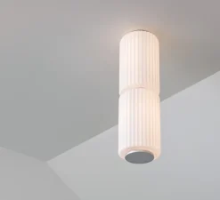 Plafonnier encastrable, Column 175, ivoire, LED, 2700K, 1422 lm, Ø17,5cm, H58cm - A-N-D