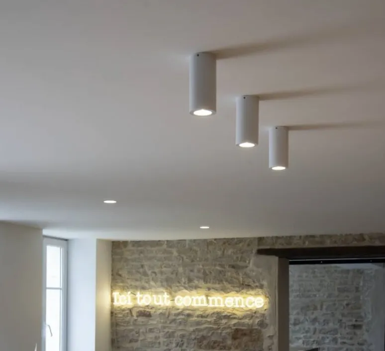 Plafonnier & Spot*SLV Plafonnier, Enola B, , Ø6,7cm, H14cm- blanc