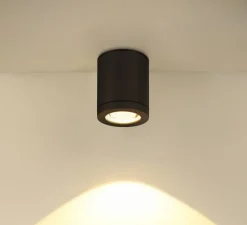 Plafonnier & Spot*SLV Plafonnier, Enola Oculus, , IP65, LED, dim, 3000-4000K, 1100 lm, Ø10cm, H12cm - anthracite