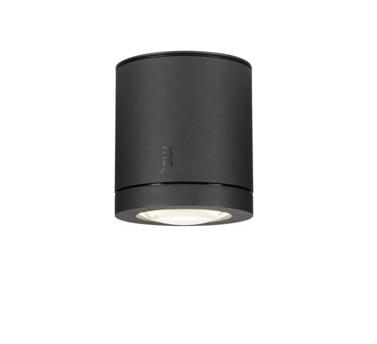 Plafonnier & Spot*SLV Plafonnier, Enola Oculus, , IP65, LED, dim, 3000-4000K, 1100 lm, Ø10cm, H12cm - anthracite