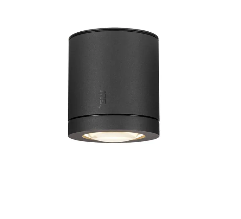 Plafonnier & Spot*SLV Plafonnier, Enola Oculus, , IP65, LED, dim, 3000-4000K, 1100 lm, Ø10cm, H12cm - anthracite