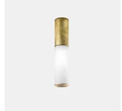 Applique|Plafonnier & Spot*Il Fanale Plafonnier, Etoile 01, , Ø6cm, H27,9cm - laiton naturel et blanc