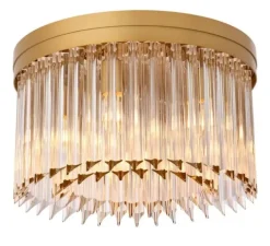 Plafonnier, Evina, laiton, Ø45cm, H28cm - Eichholtz