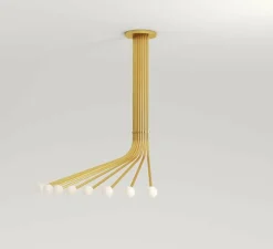 Plafonnier & Spot*Atelier Areti Plafonnier, Fan 567, , L153cm, H150cm - laiton brossé