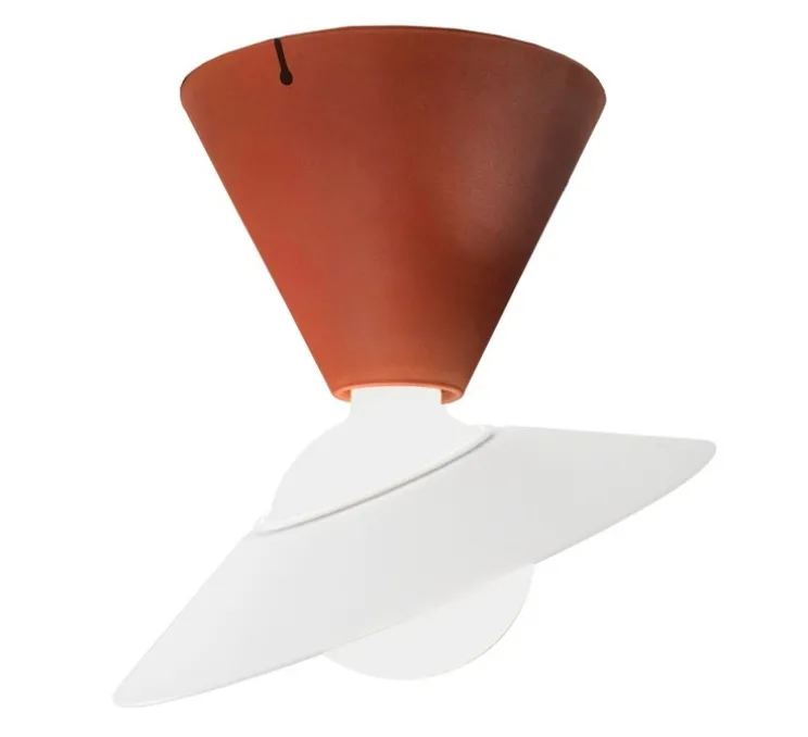 Plafonnier, Fante, terracotta et blanc, Ø30,1cm, H28cm - Stilnovo