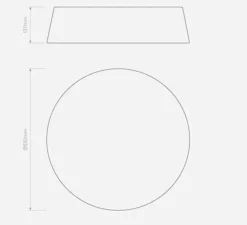 Plafonnier & Spot*Astro Plafonnier, Fife 530, , Ø53cm, H13,7cm - mastic
