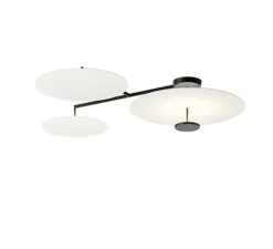 Plafonnier & Spot*Vibia Plafonnier, Flat 5922, , LED, dim, 2700K, 13920lm, L178cm, H36cm - blanc