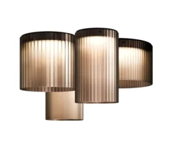 Plafonnier, GIASS 25, gris, LED, 2700K, 1700lm, Ø25cm, H50cm - KDLN