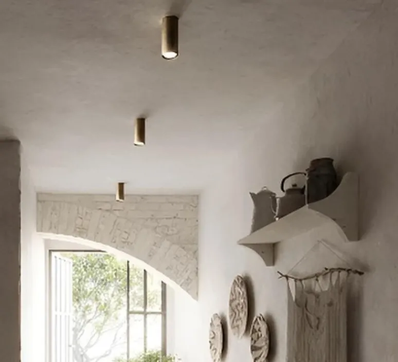 Plafonnier & Spot*Il Fanale Plafonnier, Girasoli, fer antique, Ø6cm, H13cm - fer antique