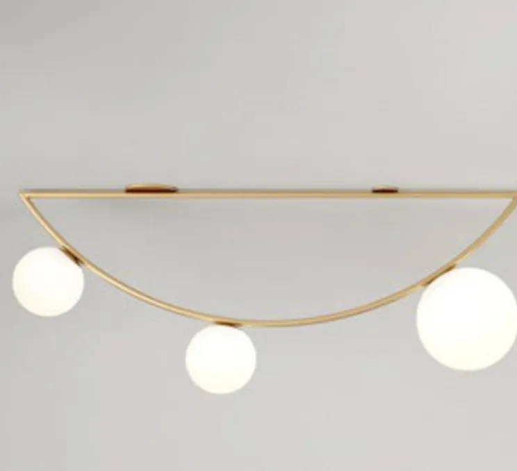 Plafonnier, Girlande Sequence, laiton, L100cm, H26,8cm - Atelier Areti