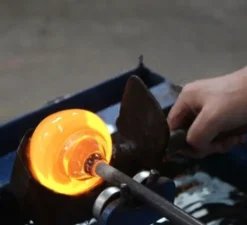 Plafonnier & Spot*Zangra Plafonnier, Glass L 008, , Ø23,5cm, H55cm - laiton, verre opalin