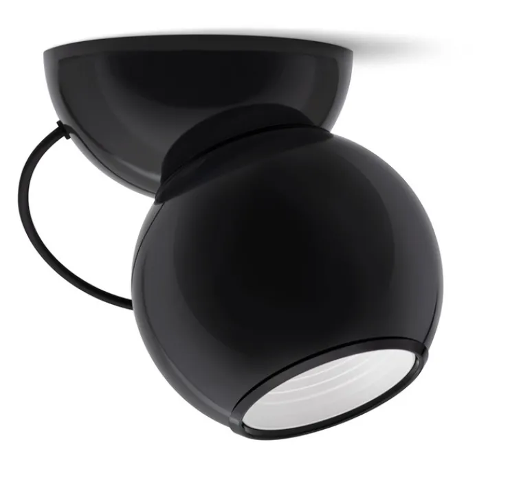 Plafonnier & Spot*Stilnovo Plafonnier, Gravitino 541, , LED, dim, 3000K, 956 lm, Ø14cm, H18,8cm - noir
