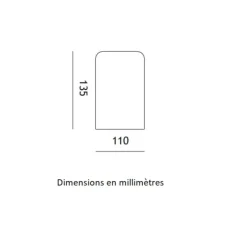 Plafonnier & Spot*Toscot Plafonnier, Hans, , IP55, Ø11cm, H13,5cm - blanc