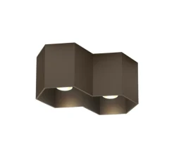 Plafonnier, Hexo 2.0 LED, bronze, LED, dim, 2000K-3000K, 940 lm, L22cm, H10cm - Wever&Ducré