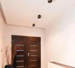 Plafonnier & Spot*Wever&Ducré Plafonnier, Hexo 1.0 LED, , variable coupure de phase, LED, 3000K, 700lm, Ø12,7cm, H10cm - Wever & Ducre bronze