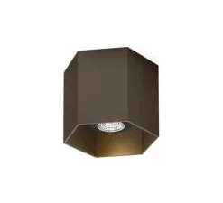 Plafonnier & Spot*Wever&Ducré Plafonnier, Hexo 1.0 PAR16, , Ø12,7cm, H10cm - Wever-Ducre bronze