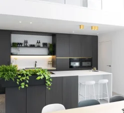 Plafonnier, Hexo 2.0 PAR16, laiton, L22cm, H10cm -Wever&Ducré