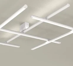 Plafonnier & Spot*Panzeri Plafonnier, Hilow, , LED, 2700K, 4602lm, L113cm, H13cm - blanc