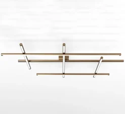 Plafonnier, Hilow, bronze, sans transformateur, LED, 2700K, 4897lm, L113cm, H13cm - Panzeri