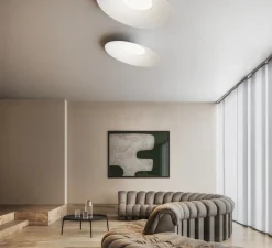 Plafonnier & Spot*KDLN Plafonnier, Kate, , LED, dim, 3000K, 6835 lm, Ø90cm, H27cm - blanc