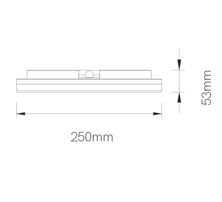 Plafonnier & Spot*Beneito Faure Plafonnier, Kora Round 20 W, , IP40, LED, 2700-3200-4000K, 2400 lm, Ø25cm, H5,3cm - blanc
