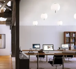 Plafonnier & Spot*KDLN Plafonnier, Kushi 33, , Ø33cm, H33cm - blanc, noir