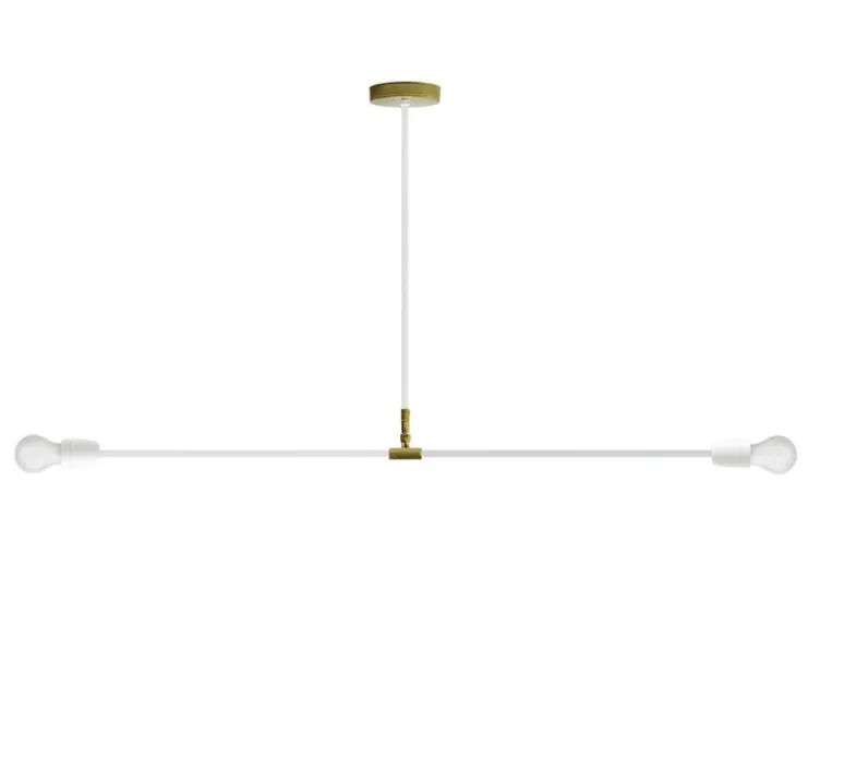 Plafonnier & Spot|Suspension*Zangra Plafonnier, lampe porcelaine et métal, , Ø110cm, H58,5cm - blanc