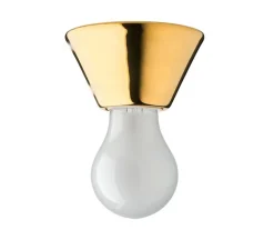 Plafonnier & Spot*Zangra Plafonnier, light.001, pcelaine plaquée 18 carats, Ø10cm, H5,5cm - or