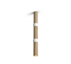 Plafonnier, Lightbone L, naturel, LED, Ø7,6cm, H83,6cm - Oblure
